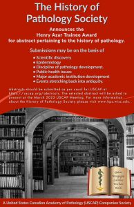 Azar Award for best abstract in History of Pathology
